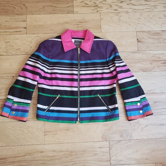 NWOT Anthracite by Muse  Multi-Colored Jacket Sz 8P - Picture 6 of 11